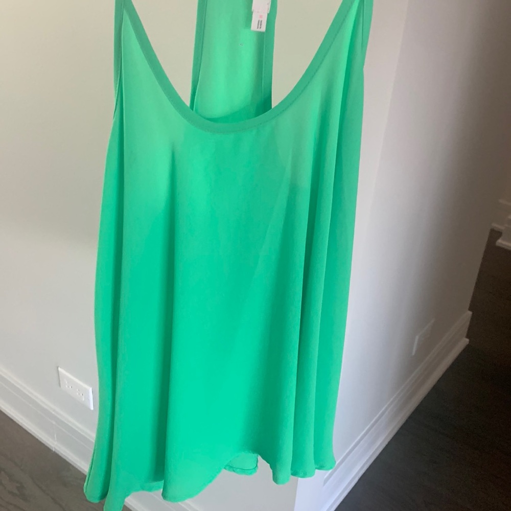 Lush green tank top size M